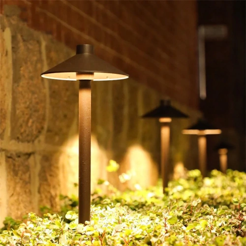 5W Aluminum Pathway Lights LED Landscape Path Light Outdoor Garden Pillar Light With Ground Stake External Lawn Bollard Light