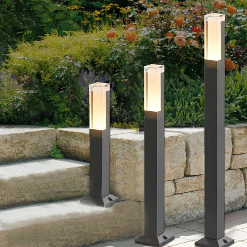 Thrisdar 60/80CM Waterproof Courtyard Lawn Lamp Acrylic Villa Garden Pillar Lamp Outdoor Landscape Park Pathway Lawn Light