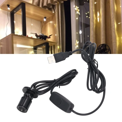 D5 DC 5V Mini Spot Lights Bright USB Dimmable LED Spotlight with 6.5ft Cable for Showcase Jewelry Cabinet Porch Warm White 3000K