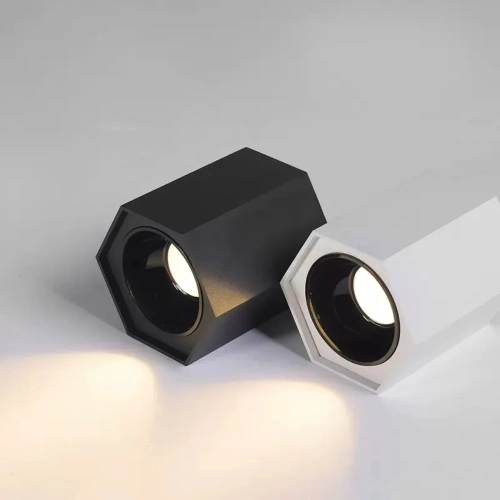 Surface mounted tube light hexagonal ceiling mounted spotlight household LED tube light LED surface mounted spotlight