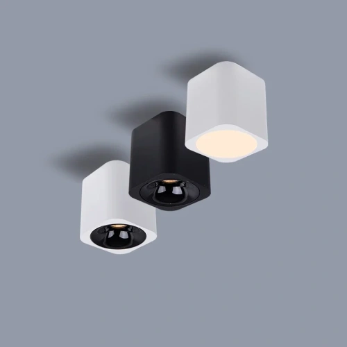Small ceiling COB spotlights Dimmable anti-glare LED Down light 7W 10W 12W 15W 18W 20W White aluminum AC 85-265V Home business
