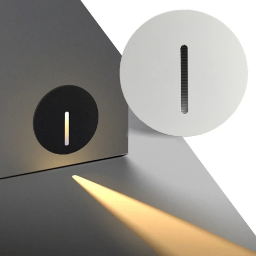 PIR Sensor Wall Lamp Embedded Step Light + Install Box Stairwell Nightlight For Home Ladder Hallway Footlight Sconce 3W Aluminum