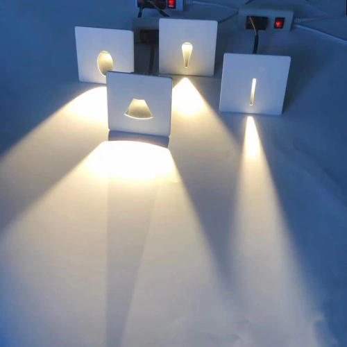 Outdoor Wall Lamp Waterproof Nightlight 3W Recessed Foot Light For Home Garden Hotel Corridor Step Staircase Yard Balcony Aisle